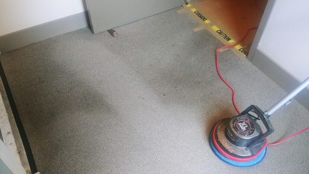 low-moisture carpet cleaning